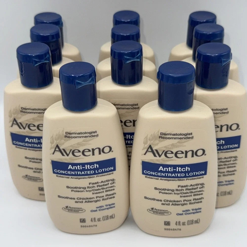 11 x Aveeno Active Naturals Anti-Itch Concentrated Lotion, 4 oz RARE Relief